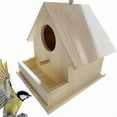 thumbnail image 4 of Bird Houses for Outside Hangable Wooden Bird Feeder Box with Pole Pet Cottage for Hummingbirds Cardinal Birds Outdoor, 4 of 6