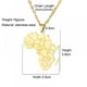 thumbnail image 3 of Joyas de collar de acero inoxidable, colgante de mapa de África, accesorios de moda para hombres y mujeres, el mejor regalo para familiares o amigos Feliz Sencillez, 3 of 4