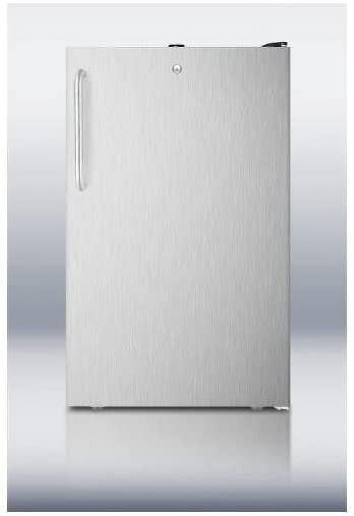 Summit FS408BLBISSTBADA Refrigerator, Stainless-Steel