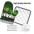 thumbnail image 4 of Bingfone Merry Christmas Print Oven Mitts Pot Holders Set 2 PCS for Kitchen for Cooking Grilling Baking BBQ Pot Holders Cook Essentials, 4 of 7