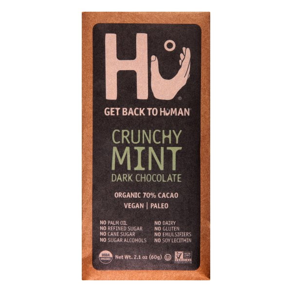 Hu Crunchy Mint Dark Chocolate, 2.1 oz
