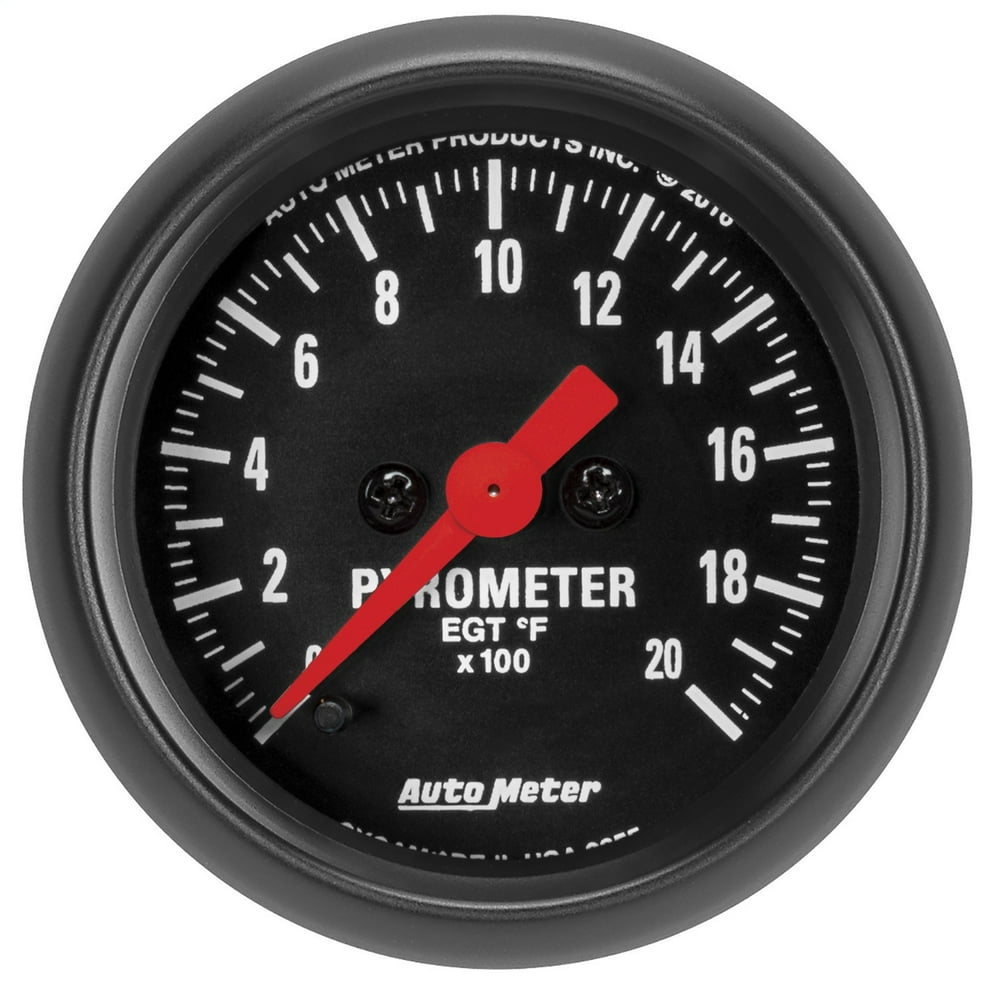 AutoMeter 2655 ZSeries Electric Pyrometer Gauge; 21/16 in.; Black