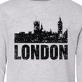 thumbnail image 4 of Inktastic London England City Skyline with Grunge Long Sleeve Youth T-Shirt, 4 of 5