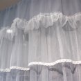 thumbnail image 5 of Yoloke Mosquito Net Bed Canopy for Girls, Princess Canopy Bed Curtain Fine Sheer Mesh Dome Bed Canopies, Kids & Adults Lace Tent for Twin Full Queen King Bed, 5 of 6