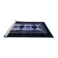 thumbnail image 2 of Ahgly Company Machine Washable Indoor Rectangle Oriental Blue Industrial Area Rugs, 2' x 4', 2 of 4
