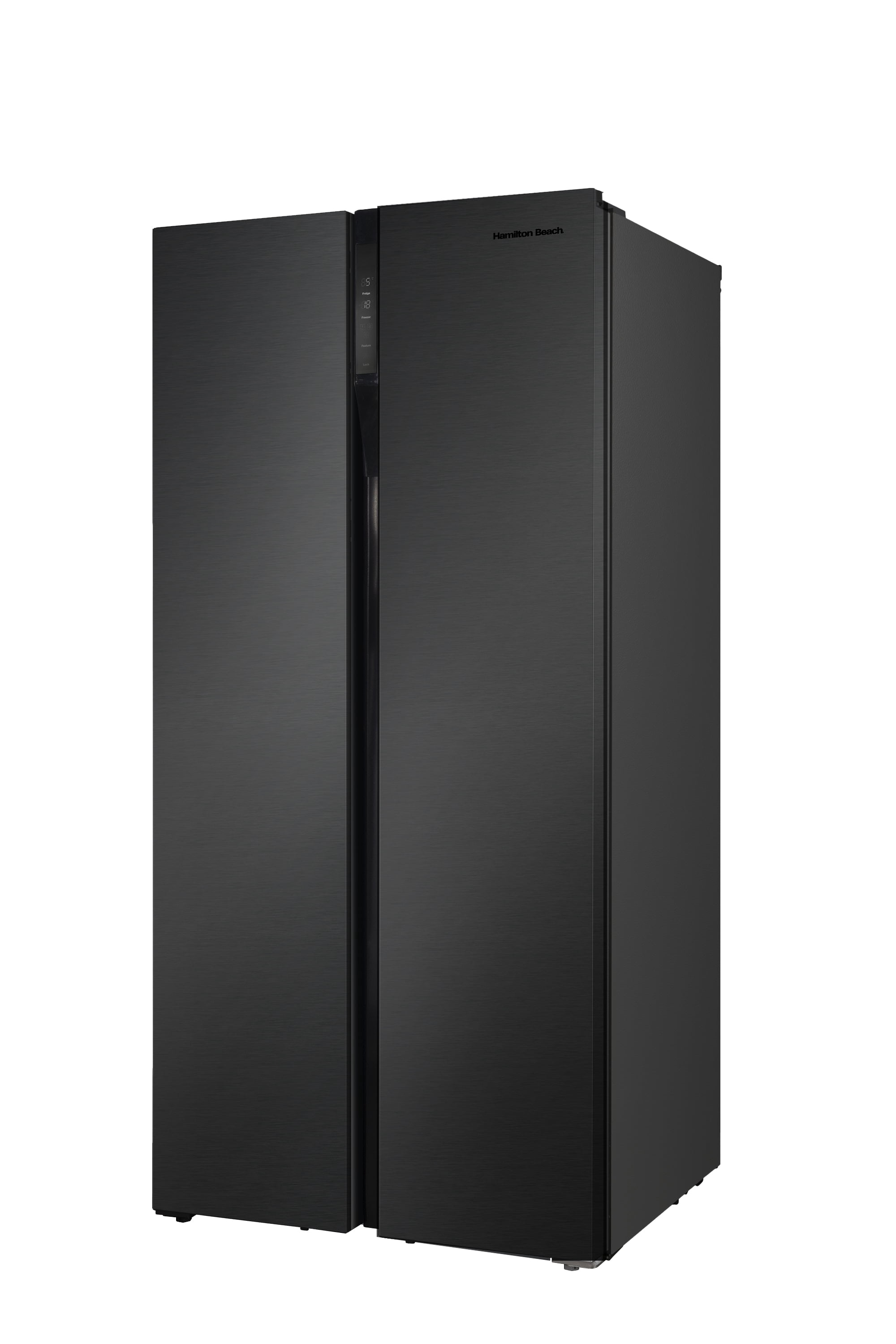 Hamilton Beach Counter Depth 20.6 Cu. Ft. Side by Side Refrigerator, Black Stainless Steel