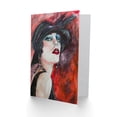 thumbnail image 2 of Artery8 Greeting Card Glamorous Flapper Girl Portrait 1920s Scarlet For Her Woman Birthday Card, 2 of 3