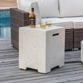 thumbnail image 3 of VENTOPYR Outdoor 16-inch Hideaway Tank Table for Gas Fire Pits, Concrete 20lb Propane Tank Cover, 3 of 7