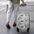 thumbnail image 3 of White Planet Cat Feather Pattern Luggage Cover Fashion Suitcase Cover Baggage Covers Fit 25-28 Inch Luggage (Go Travel), 3 of 5