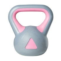 unbranded 1Pc 2KG Kettle-bell Gym Dedicated Fixed Kettlebells Women's Fitness Training Arm Muscle Kettlebells Exercise Fitness (Gray Pink)