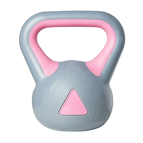 unbranded 1Pc 2KG Kettle-bell Gym Dedicated Fixed Kettlebells Women's Fitness Training Arm Muscle Kettlebells Exercise Fitness (Gray Pink)