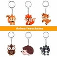 thumbnail image 3 of 24 Pack Woodland Animal Keychains for Woodland Party Favors Supplies, Birthday Party Bag Fillers, School Carnival Rewards, Woodland Party Return Gifts, 3 of 9