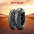 thumbnail image 3 of Llantas De Moto Pirelli Diablo Rosso 3 190/50zr-17 73w + 120/70zr-17 58w Tubeless, 3 of 4