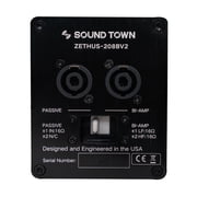 Sound Town ZETHUS Series Line Array Speaker System with One 15-inch Powered Line Array Subwoofer, Two Compact 2 X 8-inch Line Array Speakers, Black