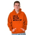 thumbnail image 5 of Life is Better with a Cat Kitty Lover Hoodie Sweatshirt Women Men Brisco Brands M, 5 of 6