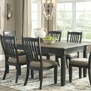 Ashley Furniture Tyler Creek Storage Dining Table in Black and Gray