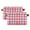 Pink Checkered Pattern, variant on 1-Pack Square Closet Organizers with Handles Open Basket Bins Brown and Cream Checkered Storage Basket for Home Office