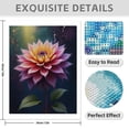 thumbnail image 3 of Diamond Art Kit for Adults, Cartoon Dahlia Hot Pink Print No.25 Diamond Painting for Adults Beginners, 5D DIY Diamond Art Painting Kits, Colorful Diamond Painting Craft for Home Decor 12x16, 3 of 7