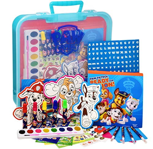 PAW Patrol and Activity Book Color Mess Free Craft Art Kit for Kids, Drawing Pad, Markers, Stickers -
