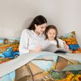 thumbnail image 5 of Homewish Botanical Sunflower Pumpkin 2pcs Bedding Comforter Set For Teens Boys Girls,Blue Truck Twin Comforter Sets,Happy Autumn Harvest Breathable Bedding Set,Lightweight Room Decor,Reversible, 5 of 8