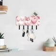 thumbnail image 6 of Valentine's Day Hearts Balloons Mail Holder Organizer Wall Mount with Shelf Key Holder Key Rack with 5 Key Hooks for Wall Decorative, 6 of 6