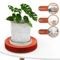 ITSELFER Plants Pot Tray with Wheels Rolling Plant Stand Round Plant