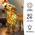 thumbnail image 2 of KGOTA Lamp And Pug Lamp,2025 Dachshund Lamp,Dog Series Art Night Light,Stained Resin French Bulldog Tabletop Night Light,Cute Pet Dogs Themed Led Table Lamps Miniature Dog-Shaped Led Desk Lamp, 2 of 10
