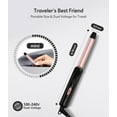 thumbnail image 2 of FARERY Travel Size Mini Curling Iron, 1/2" Ceramic Mini Hair Curler for Short Hair, Rosegold, 2 of 8