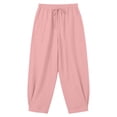thumbnail image 6 of ibiyuan Wide Leg Pants for Women High Waist Wide Leg Womens Palazzo Pants Loose Trousers Pants for Women Drawstring Lounge Pants Cropped Spring Summer Vacation Outfits, 6 of 6