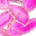 thumbnail image 3 of Fuchsia Agate Light Table Slices, June&Ann 10 Pcs Irregular Polished Agate Slab Cards Healing Crystals Geode Stones for Home Decoration & Jewelry Making, 3 of 4
