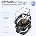 thumbnail image 4 of Goton 2 Pack Waterproof Case for Apple Watch Series 10 Screen Protector 46mm, Tempered Glass Hard PC Shockproof Cover Back Bumper for iWatch 10 (2024), 4 of 12