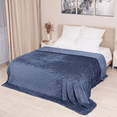thumbnail image 1 of GPED Cobija Ultra Suave, Mantas Cálidas y Acogedoras Tamaño King 260GSM para Sofá, Cama, Silla, Mantas Transpirables y Ligeras para Todas las Estaciones, Decoración y Cobija para Regalar, Azul, 1 of 7