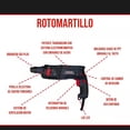 thumbnail image 3 of Combo Rotomartillo + Esmeriladora + Taladro FO2470 Foreman Accesorios Herramientas Tool Kit, 3 of 5