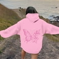 thumbnail image 5 of ZSQDM Women's Hoodies Sweatshirts Cashmere Pullover Sweater Breast Cancer Awareness Ribbon Hoodies for Women Oversize Fleece Soft Long Sleeve Sweatshirt Pullover Top Polyester (Xxl), 5 of 5