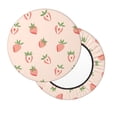 thumbnail image 2 of Fotbe Strawberries Stool Covers Round,Waterproof Round Bar Stool Covers Bar Chair Covers Washable Stool Cushion Slipcover for 12-14 Inch Chair-13 inch, 2 of 7