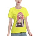 thumbnail image 2 of T-Shirt Basique à Manches Courtes pour Femmes Demon Slayer Lame Temple Ganlu Mili, 2 of 6