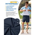 thumbnail image 4 of PULI Men’s Golf Shorts 9" Inseam Stretch Water-Resistant Quick Dry 5 Pockets Casual Travel Hiking, 4 of 7
