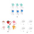 thumbnail image 3 of pitrice Straw Plug Reusable Drinking Dust Cap Sealing Tool Waterproof Lovely Glass Cup Accessories Splashproof Plugs Straw Tips Cover Type 3, 3 of 9
