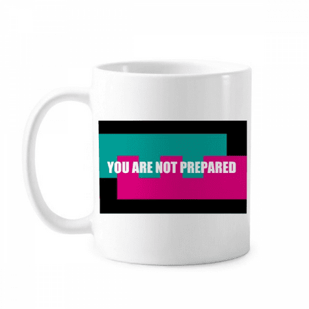 

You Are Not Prepared Art Deco Fashion Mug Pottery Cerac Coffee Porcelain Cup Tableware