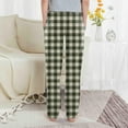 thumbnail image 3 of Grblisyd Cute Pajama Pants Plaid Comfy Pj Pants Baggy Christmas Matching Pajama Pants Checkered Sleep Cute Bottoms with 2 Pockets 3-9 Years Army Green 90, 3 of 4