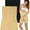 2 Pack: Beige & Black Above the Knee Shorts, variant on ToBeInStyle Women's High Waist Over The Bump Maternity Underwear