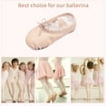 thumbnail image 7 of Stelle Girls Premium Soft Leather Ballet Shoes Full Sole Ballet Slippers,Adjustable Lace Pull-on Flat Dance Shoes for Toddler/Little Kid/Big Kid Ballerina Gymnastics Practice,Pink, 7 of 7