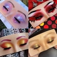 thumbnail image 2 of Makeup Practice Face Board, Afflano Makeup Training Silicon Mannequin,5D Reusable Realistic Make Up Practice Bionic Skin Pad Of Eyes Eyeshadow Eyebrows Eyeliner Lash for Makeup Artist Makeup Beginners, 2 of 10
