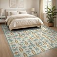 thumbnail image 3 of ODIKA Surfboard Motif Teal Coral Graphic Surf Shaped Skateboarsurfboard for Dining Room, Large Office, Lounge, Non-Slip Chair-Friendly, 3 of 7