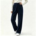 thumbnail image 7 of Iyufng Corduroy Wide Leg Pants for Women Casual Soft Loose Fit Long Trousers, 7 of 7