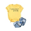 thumbnail image 6 of Anbech Women Graphic T-Shirts Be Kind Short Sleeve Letter Ladies Tops, 6 of 6