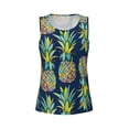 thumbnail image 4 of Haiem Colorful Pineapples Workout Tank Tops for Women, Athletic Sports Slim-Fit Tank Tops, Compression Sleeveless Dry Fit Shirts,Athletic Shirt-Medium, 4 of 9