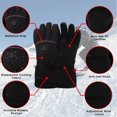 thumbnail image 3 of Rosnek Winter Gloves for Men Women, Battery Heated Gloves Waterproof for Sports Outdoor Skiing Climbing Hiking Winter Handwarmer, 3 of 9