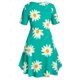 thumbnail image 2 of Flor de talla grande atada blusa larga con cami top set Rosegal  Blusas Tallas Grandes, 2 of 5