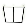 thumbnail image 2 of Pyle PDJFAC12 24.2 x 48 x 46 Inch DJ Booth Stand Cover Screen Scrim Panel Facade, 2 of 7